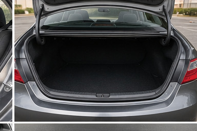 Spacious trunk cargo space